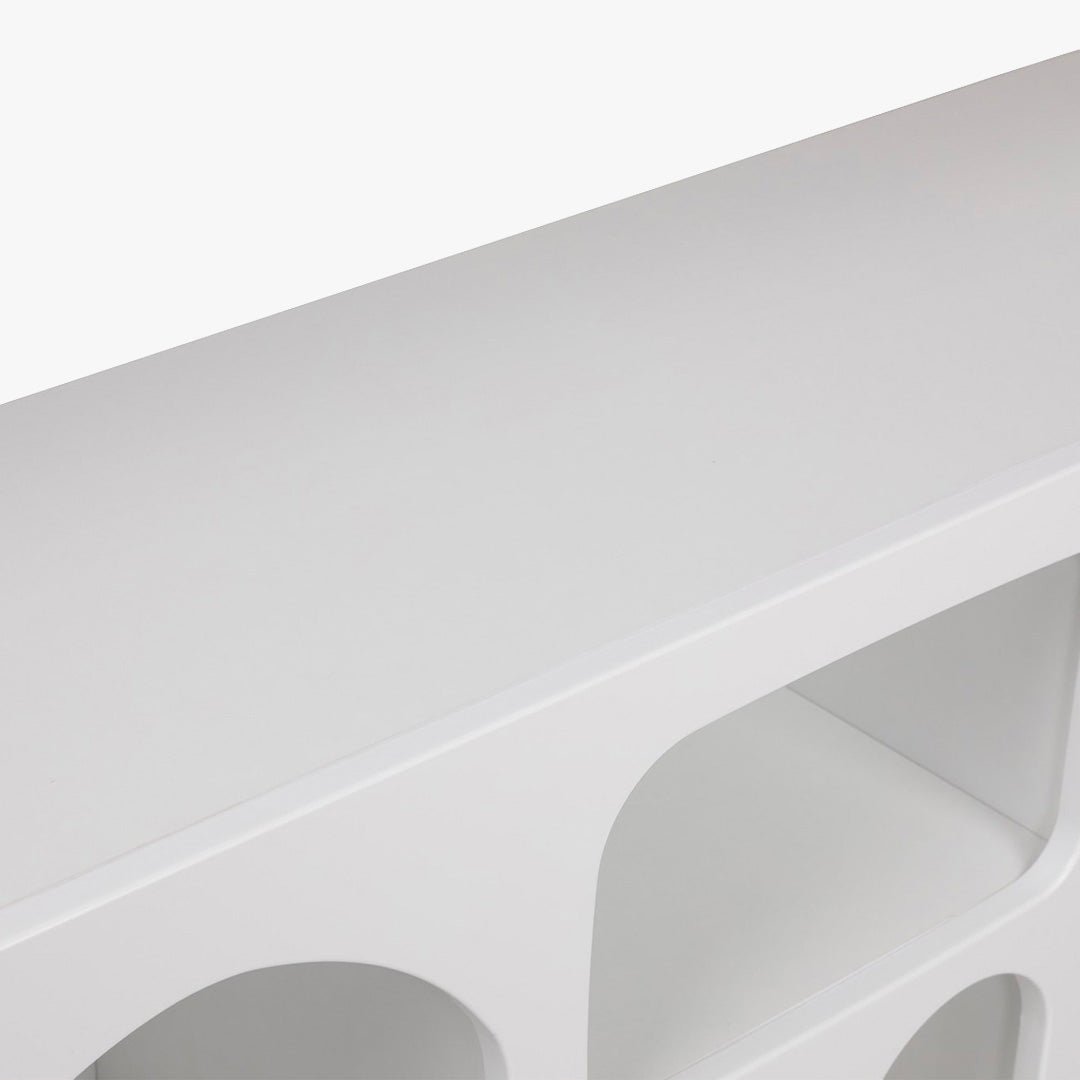 VERA Console avec 6 niches blanc 120 cm - Consoles - Mobilier Deco