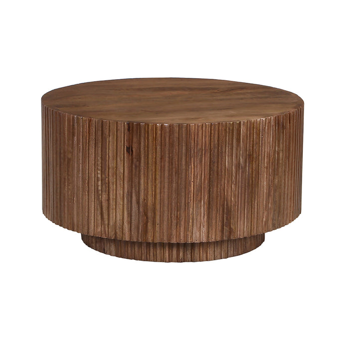 VICTOR Table basse bois de manguier brun clair 70 cm
