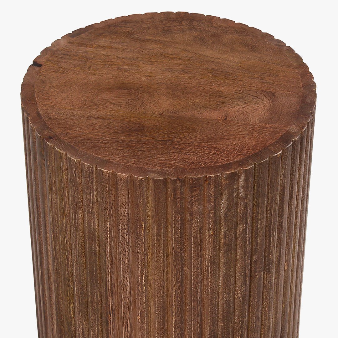 VICTOR Table basse bois de manguier brun clair VICTOR 35 cm - Table basse - Mobilier Deco