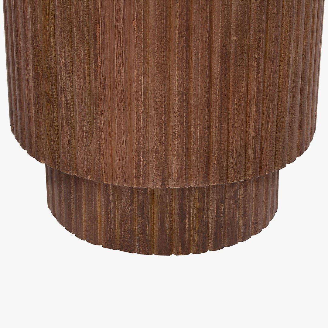 VICTOR Table basse bois de manguier brun clair VICTOR 35 cm - Table basse - Mobilier Deco