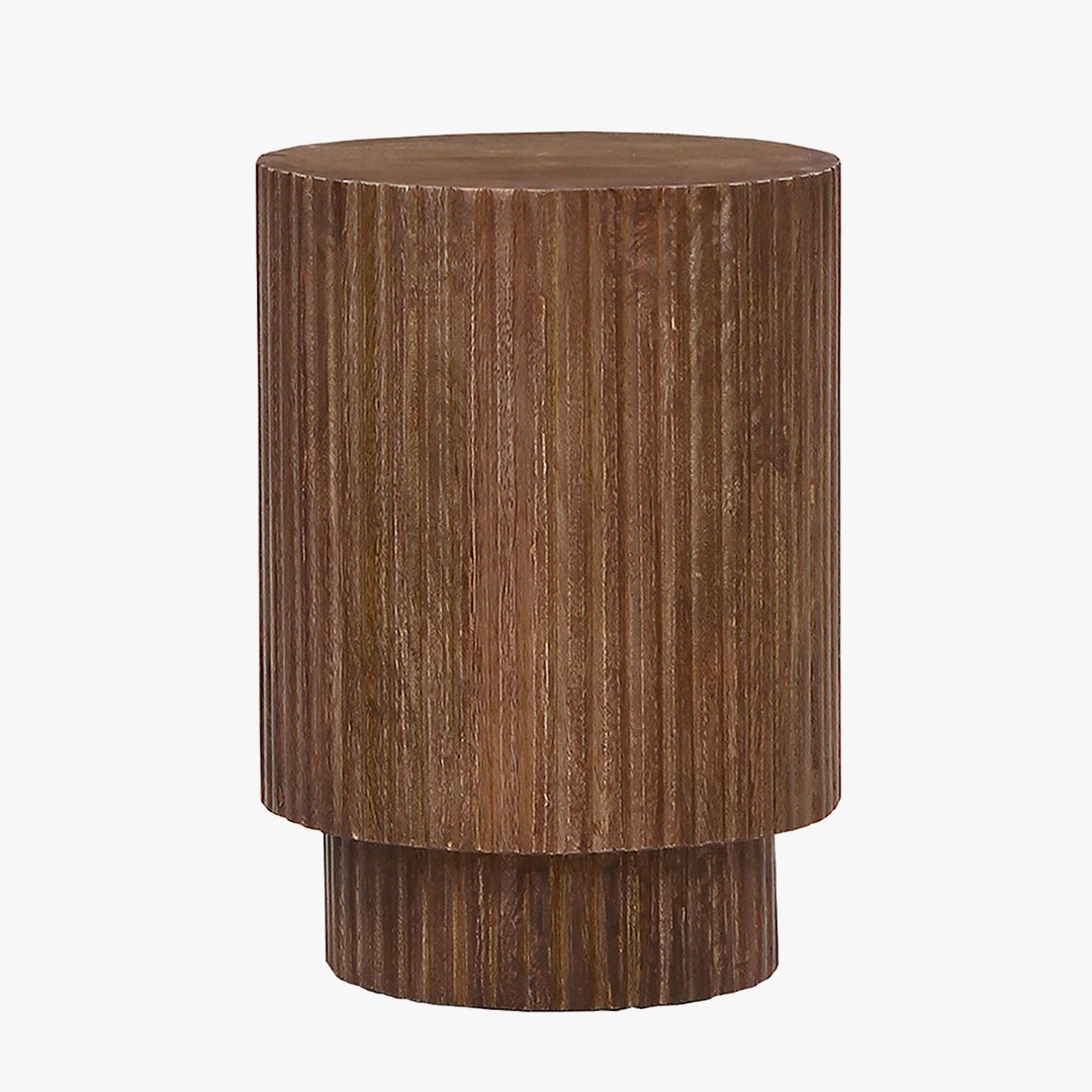 VICTOR Table basse bois de manguier brun clair VICTOR 35 cm - Table basse - Mobilier Deco