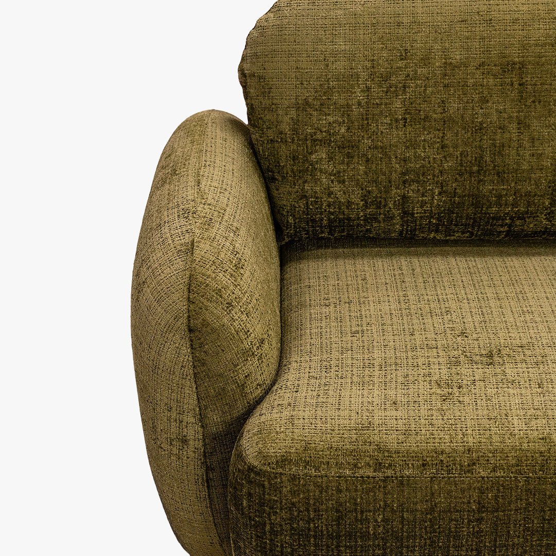 VIONA Canapé d'angle convertible avec coffre en tissu vert - Angle droit - Canapé d'angle convertible - Mobilier Deco