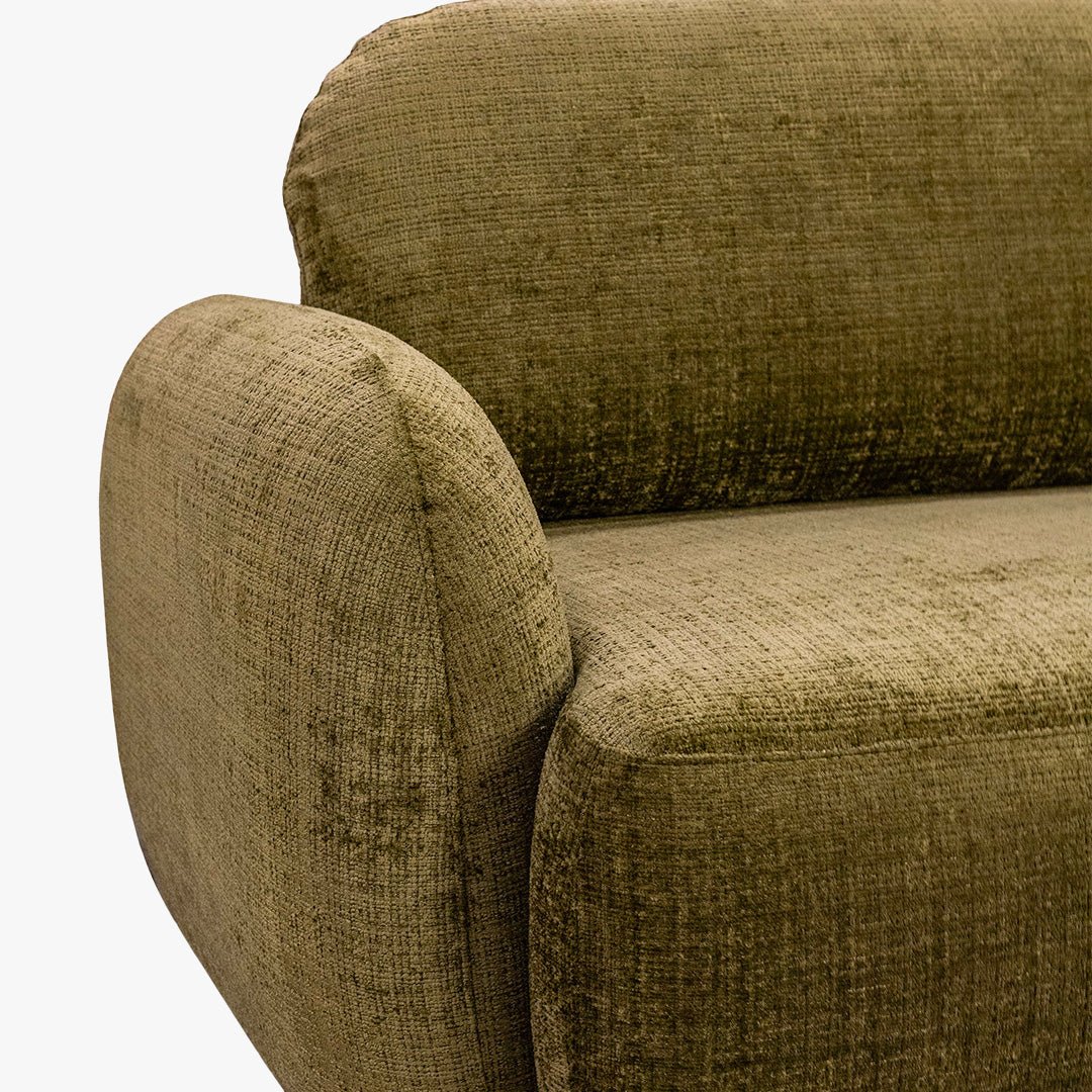 VIONA Canapé d'angle convertible avec coffre en tissu vert - Angle droit - Canapé d'angle convertible - Mobilier Deco