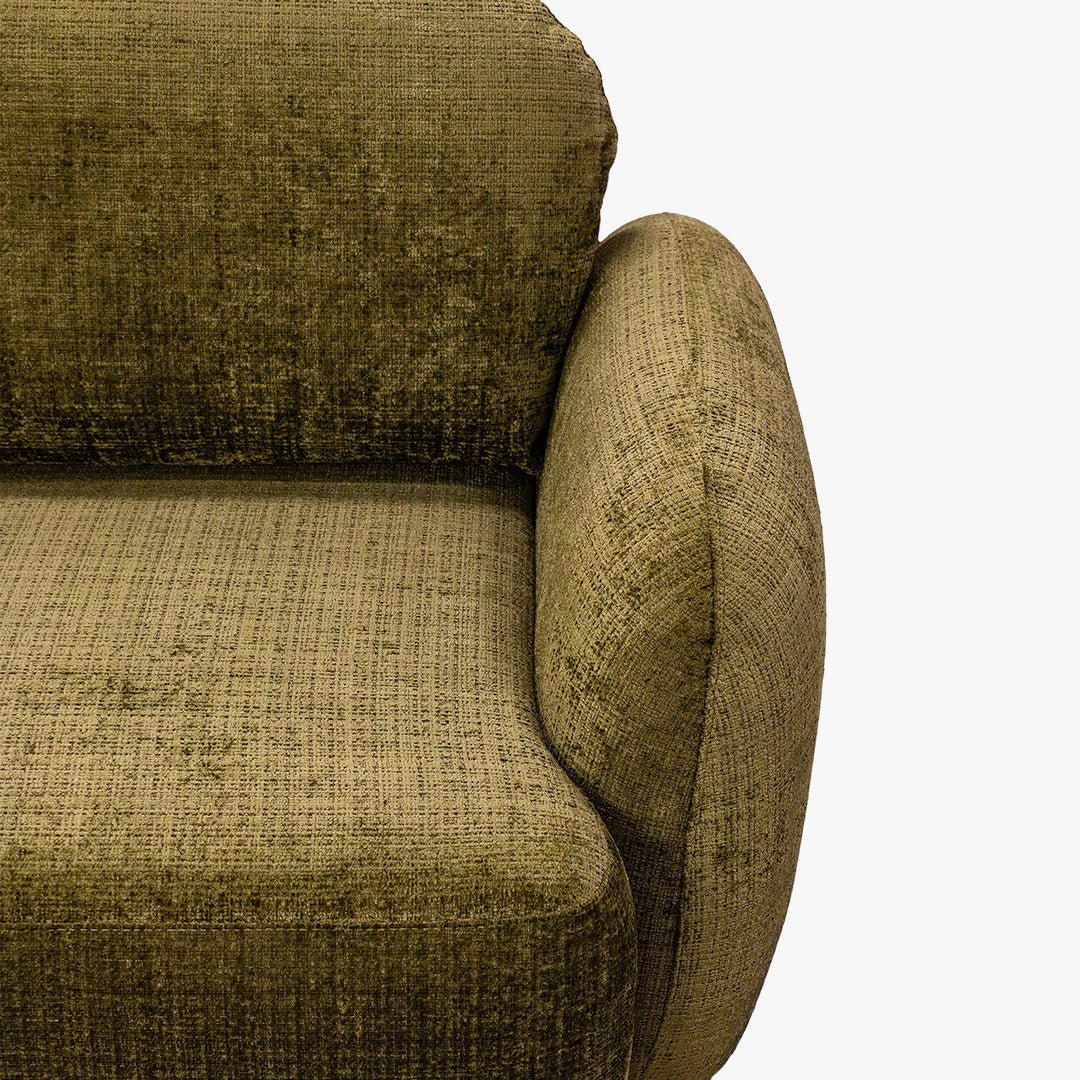 VIONA Canapé d'angle convertible avec coffre en tissu vert - Angle gauche - Canapé d'angle convertible - Mobilier Deco