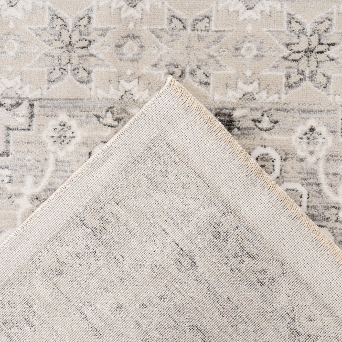 VISTA Tapis oriental blanc écru et beige - 160x230 cm - Tapis - Mobilier Deco