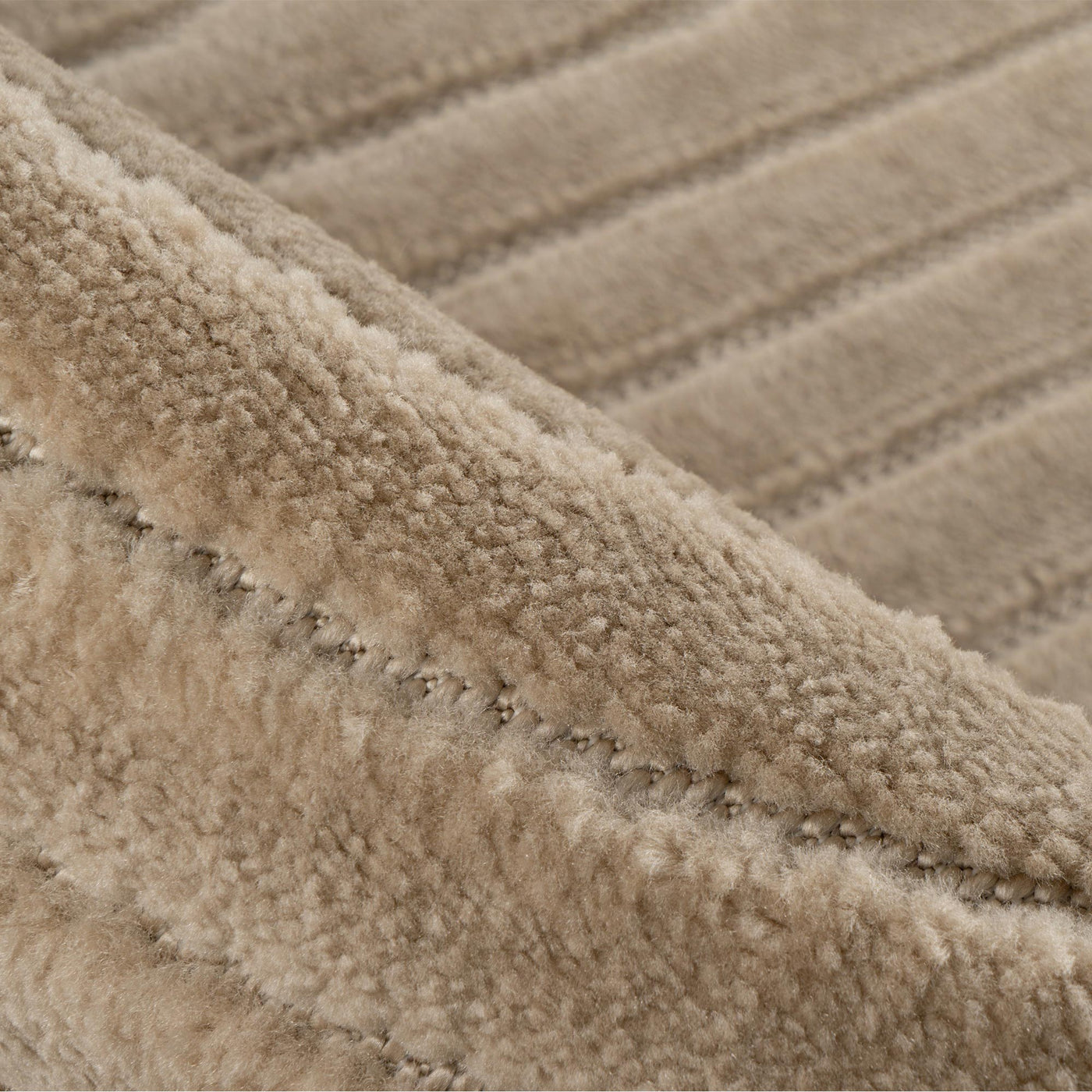 VIVA Tapis en tissu doux à motif en relief beige - 160x230 cm - Tapis - Mobilier Deco