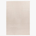 VIVA Tapis en tissu doux à motif en relief blanc écru - 160x230 cm