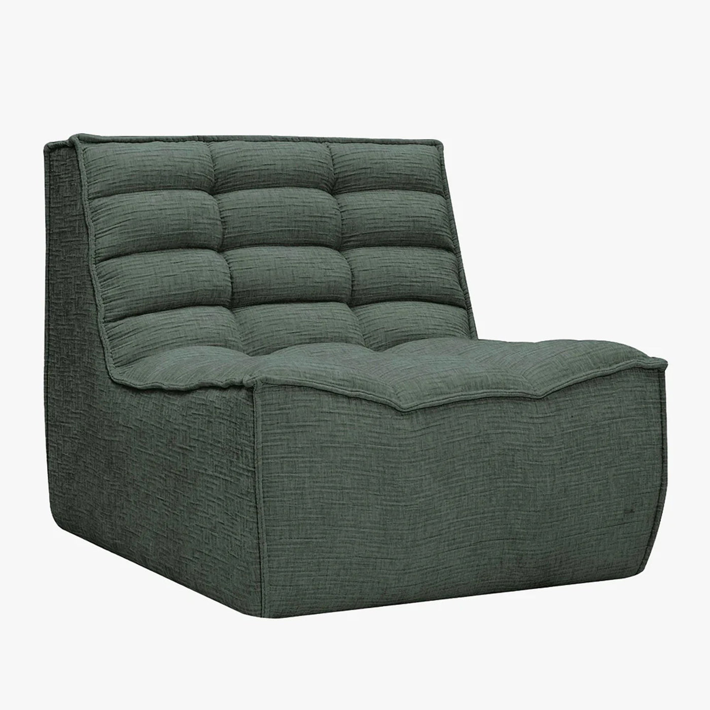 ZEYNA Fauteuil modulable en tissu vert - Fauteuils - Mobilier Deco