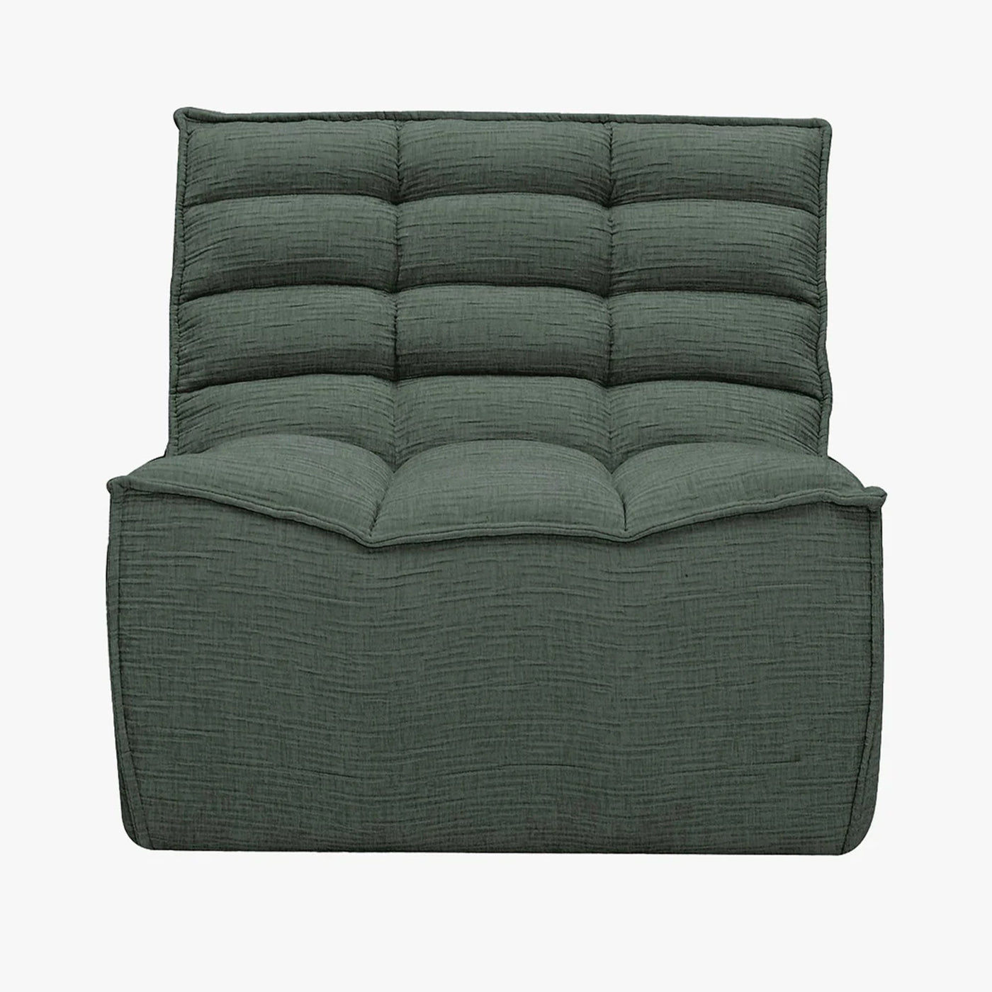 ZEYNA Fauteuil modulable en tissu vert - Fauteuils - Mobilier Deco